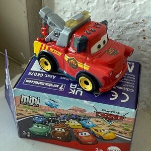Cars Mini Racers Red Tow Truck-Rescue Mater